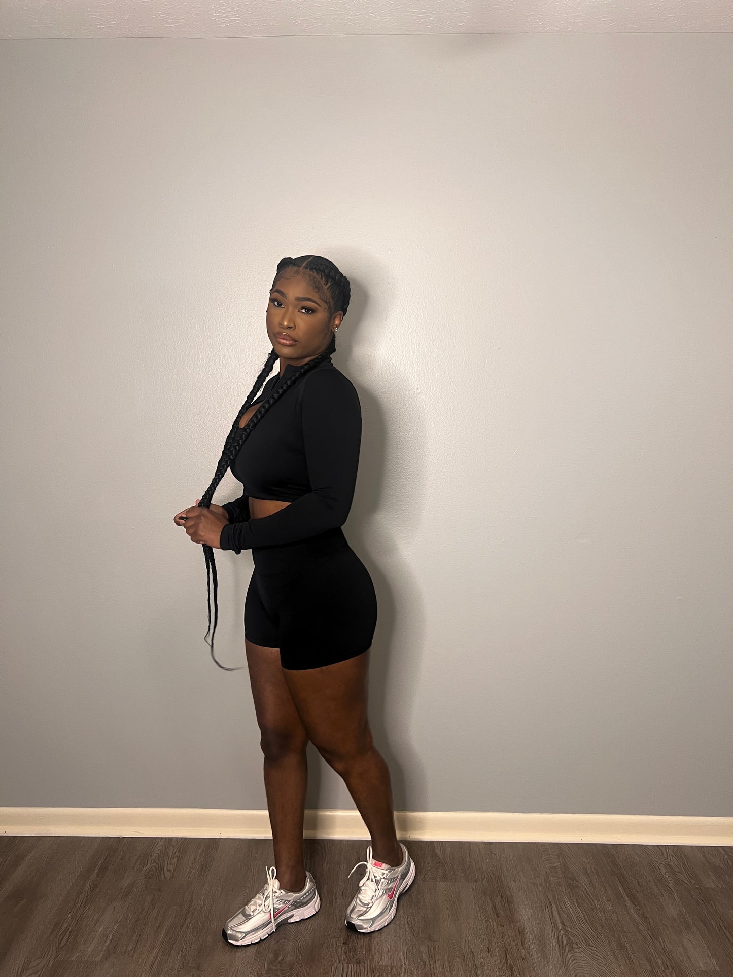 Jet Black Soft Flex | 3 Piece Short Set