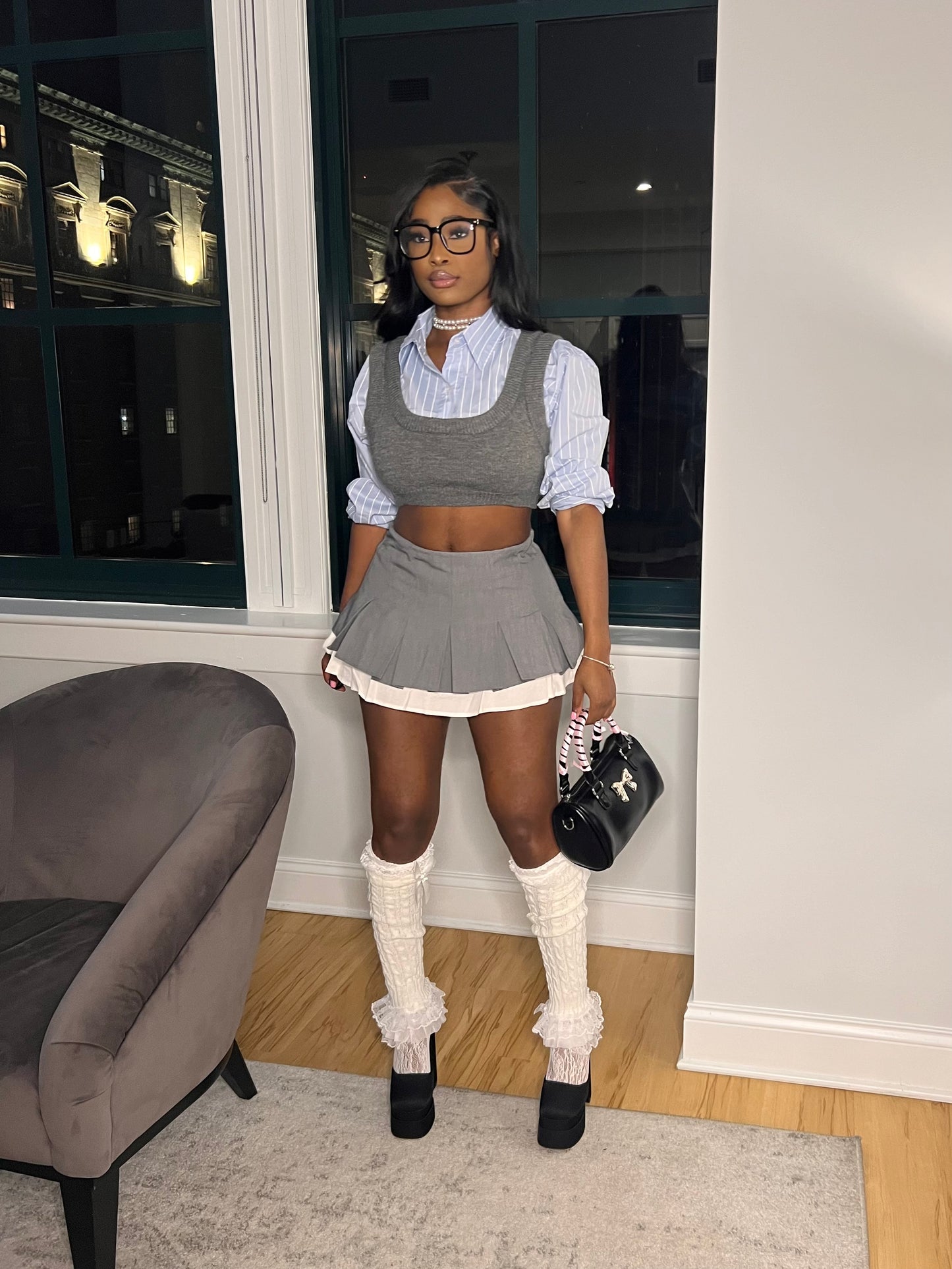 A+ | Pleated Mini Skirt