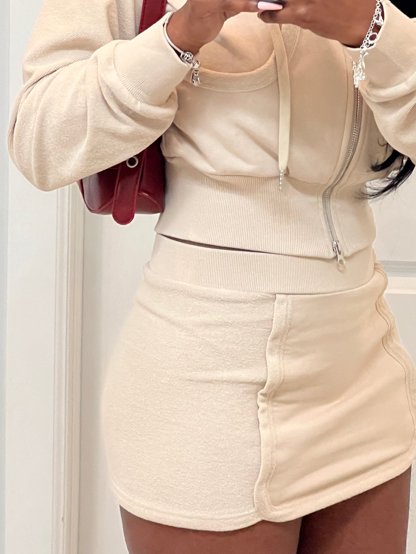 The Weekend| Hoodie Skirt Set