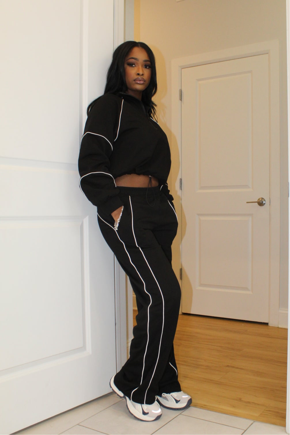 Blacked Out Tracksuit | Black