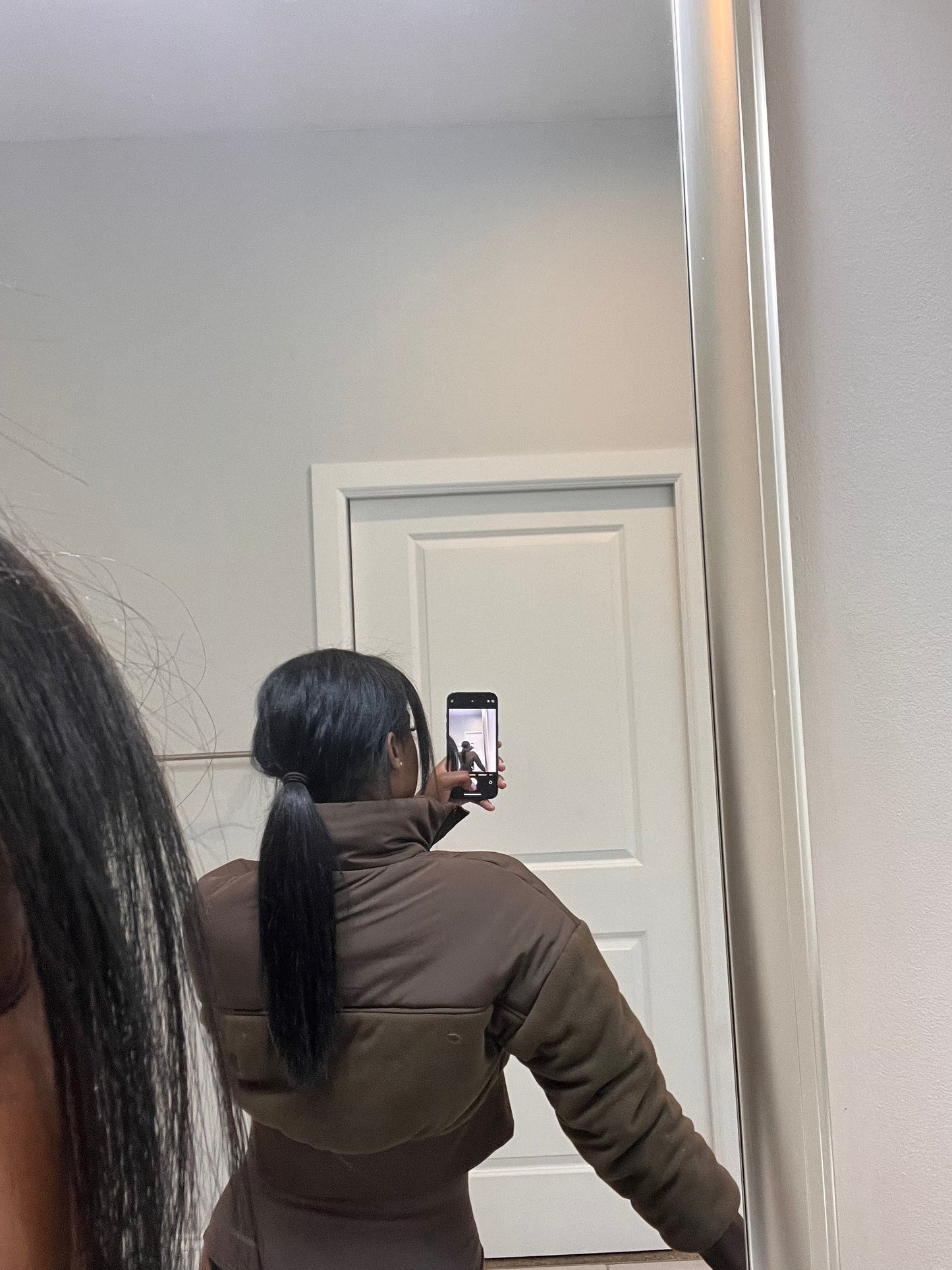 Cropped Fur Jacket | Chocolate