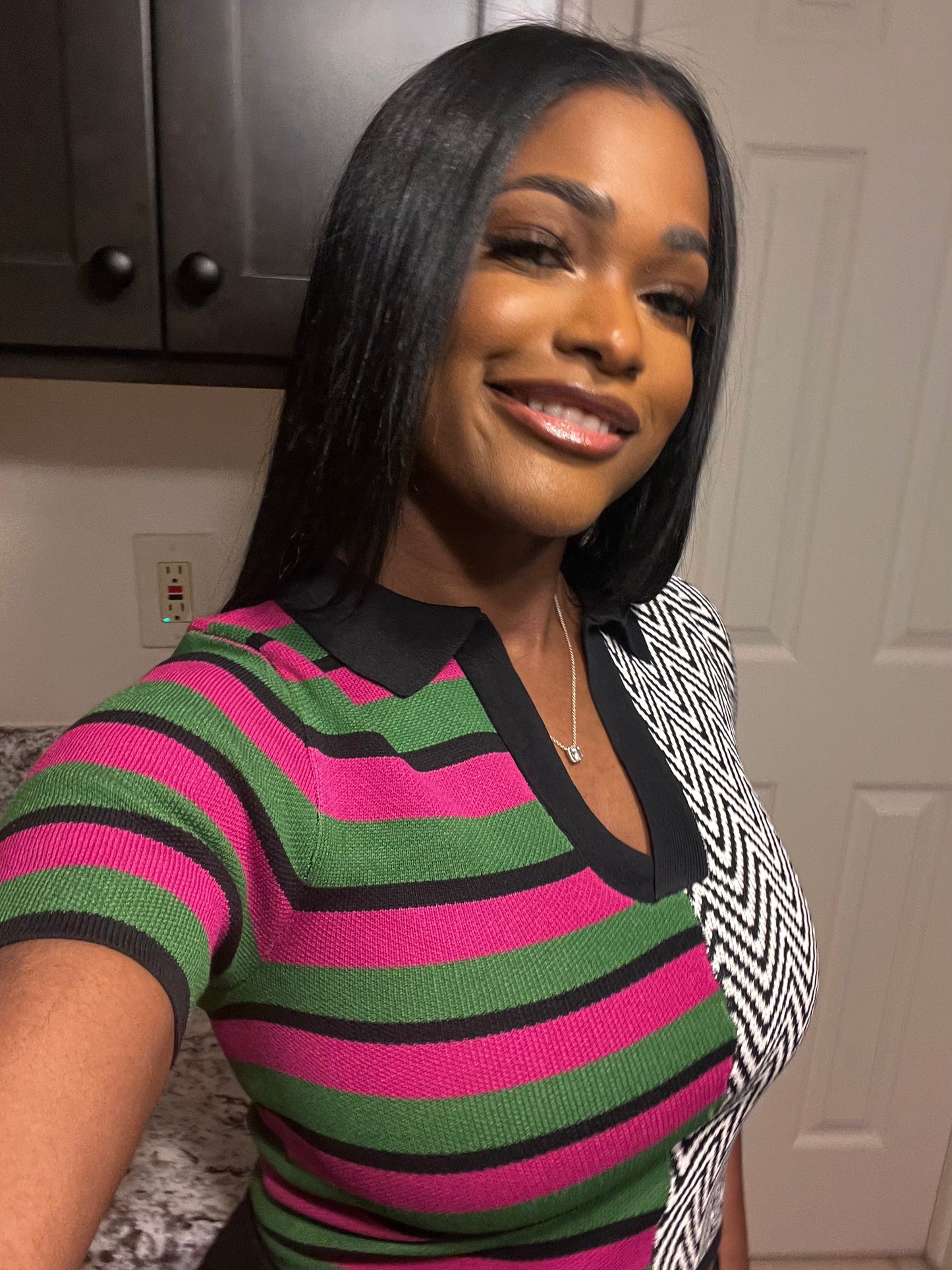 Pin Striped Polo Shirt