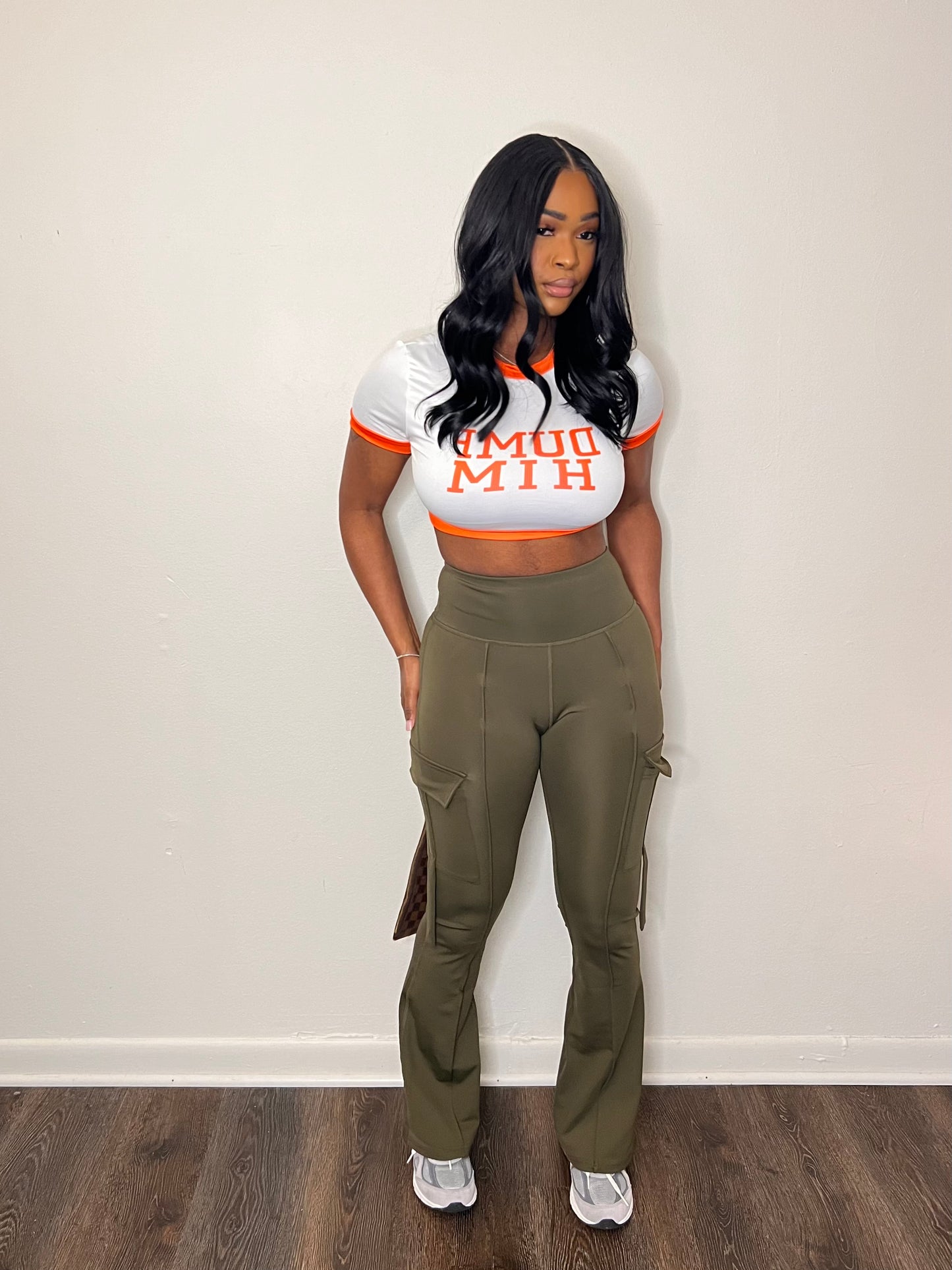 Olive Flared Yoga Pants