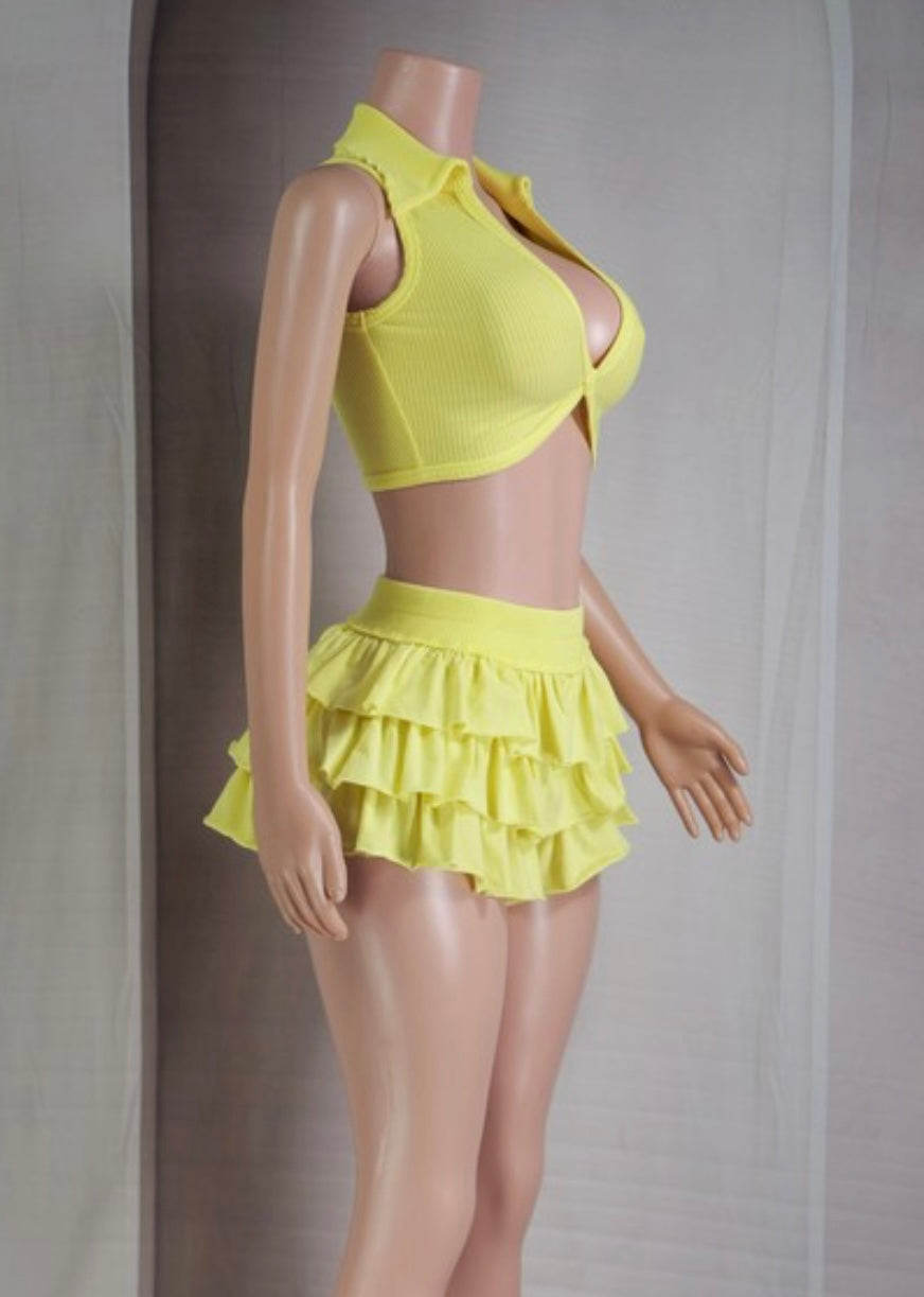 Lemonade | Ruffle Short Set