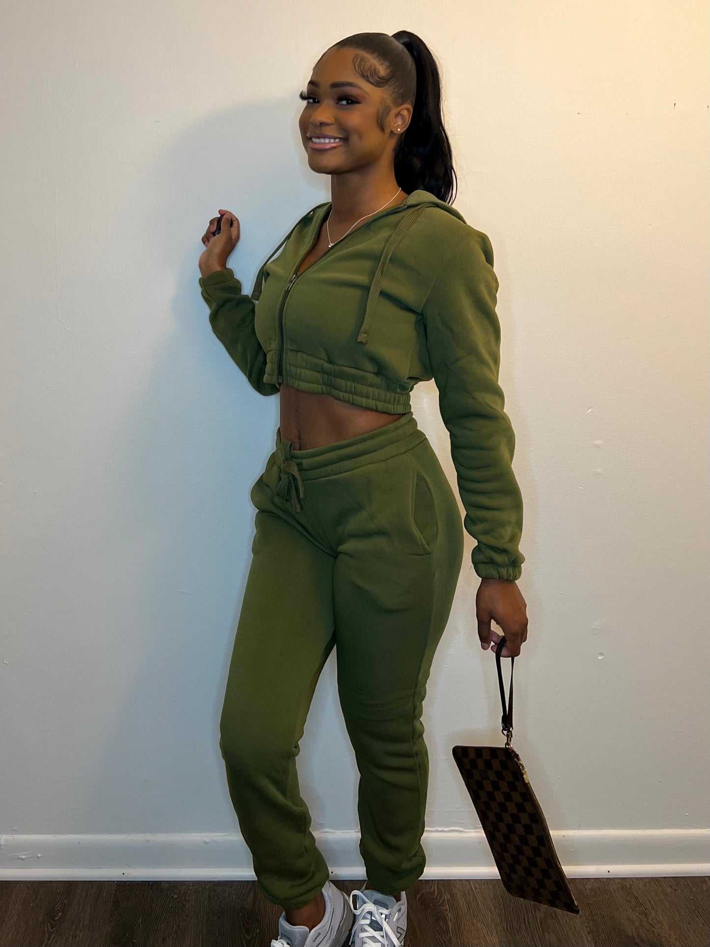 Olive Green Jogging Set