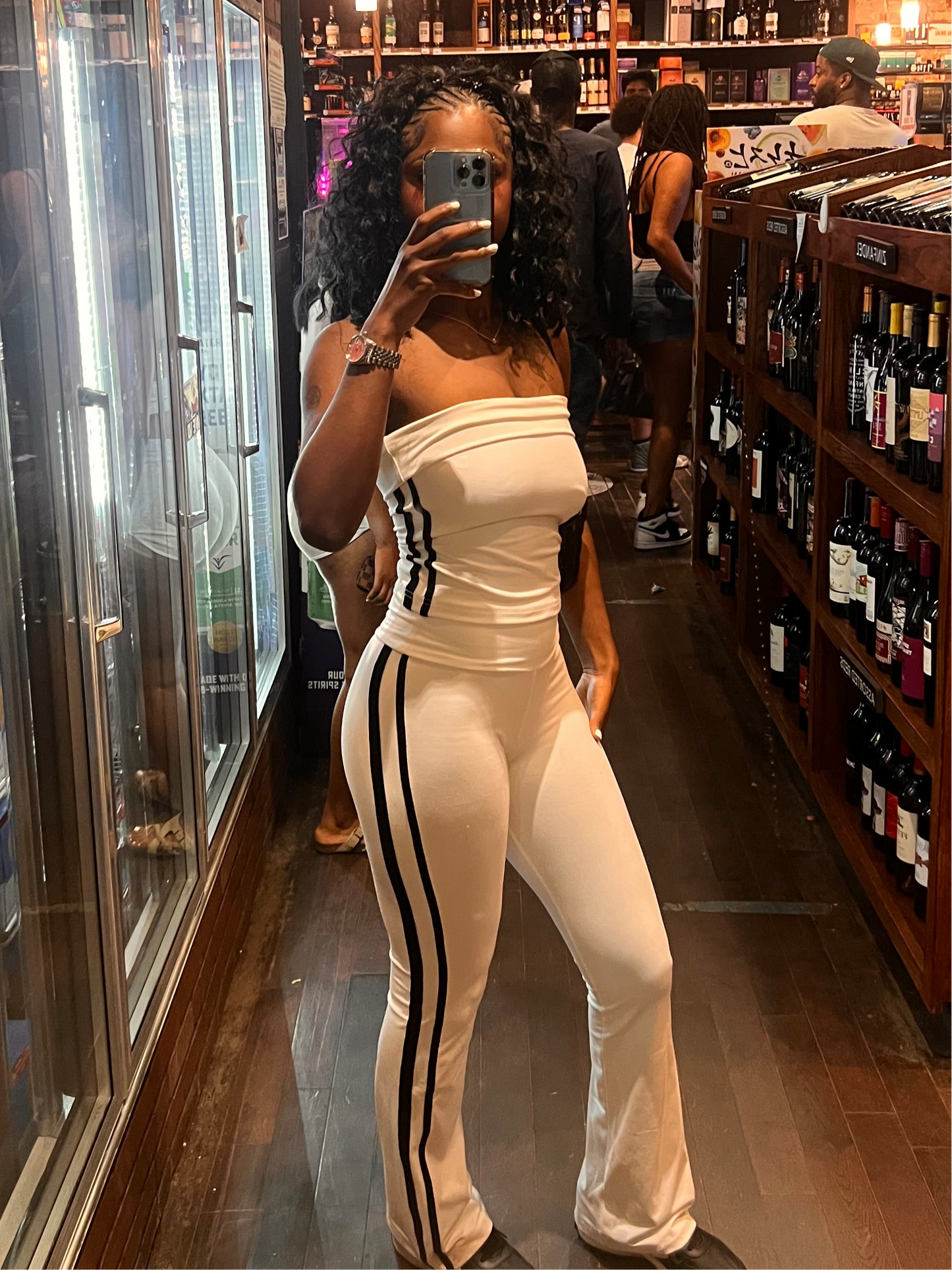 Striked Out | White Pants Set