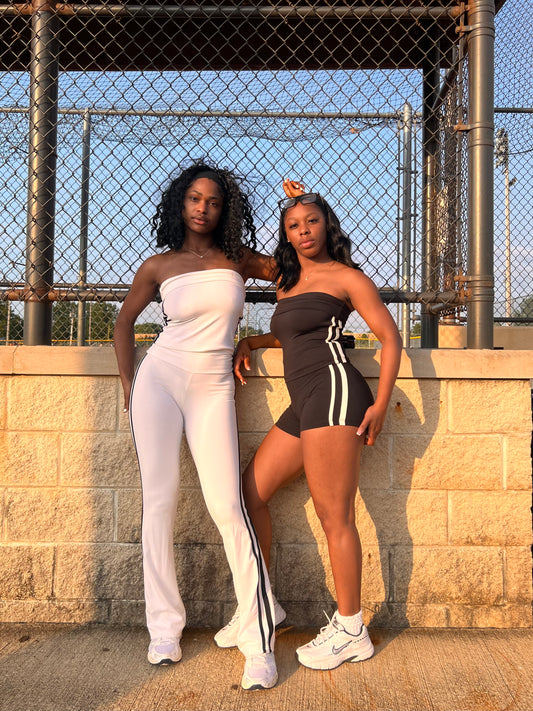 Striked Out | White Pants Set