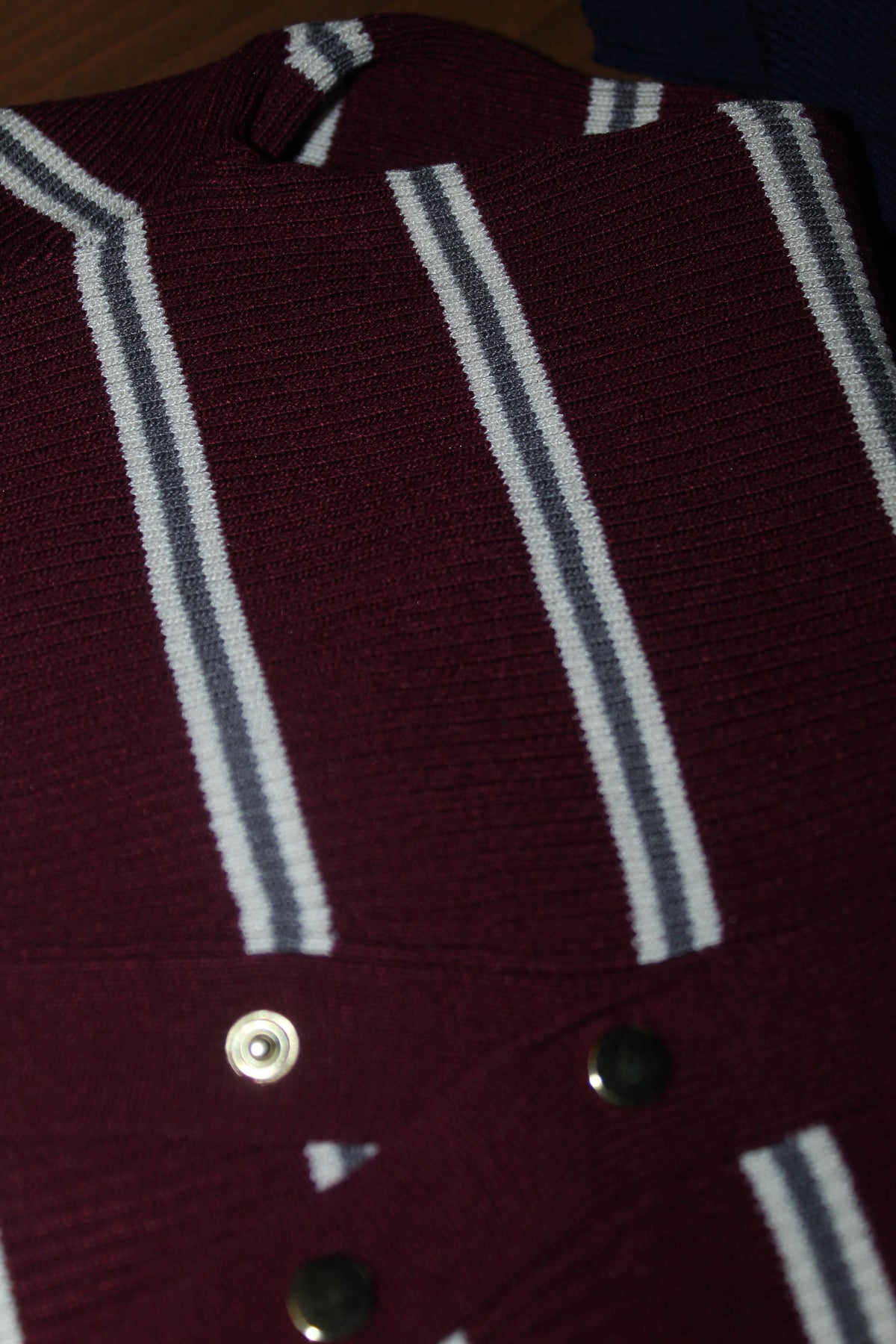 Hilary bel-Air - Stripped - Long Sleeved - Polo - Burgundy