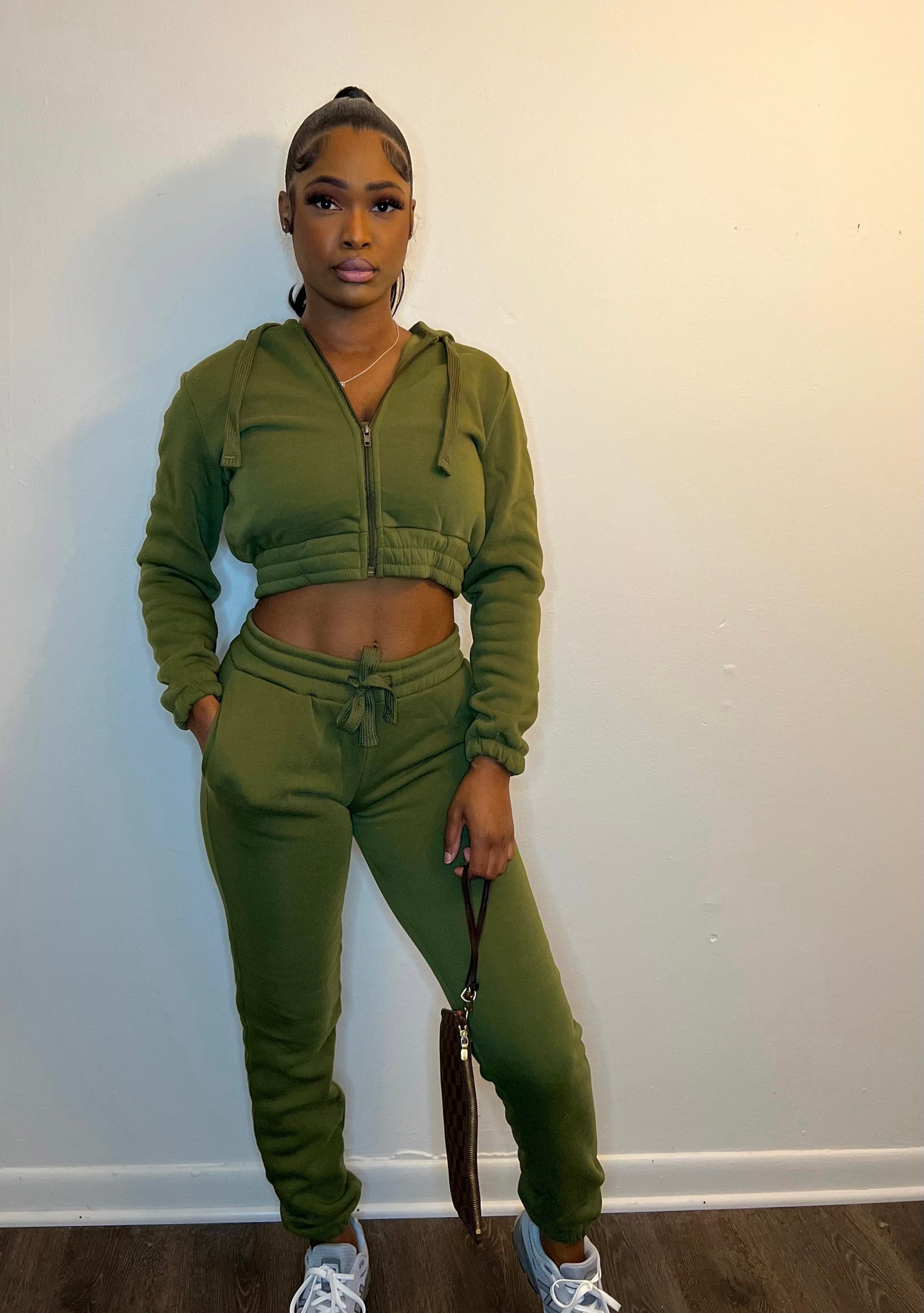 Olive Green Jogging Set