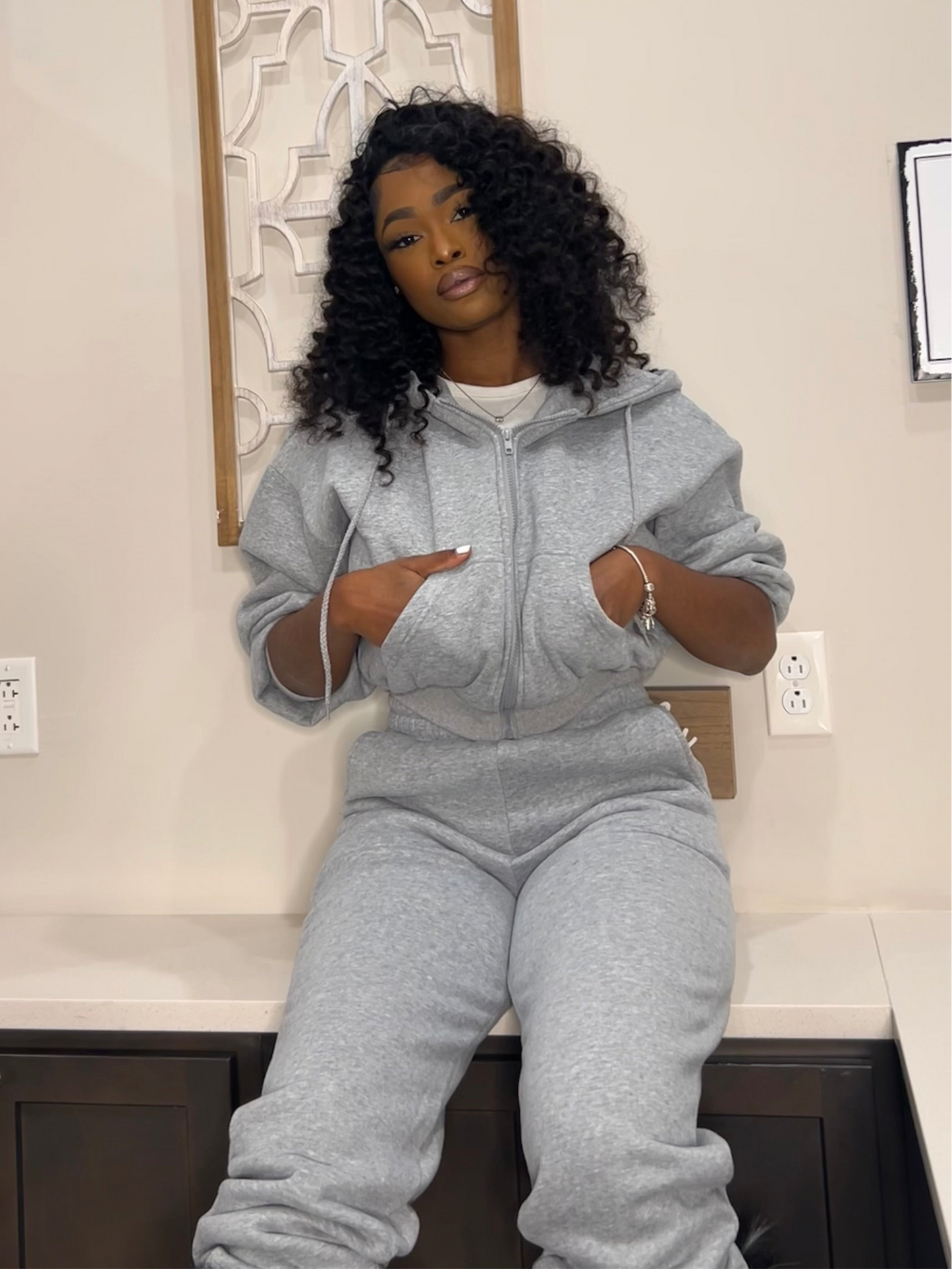Cute & Cozy | Jogger Set “Gray”