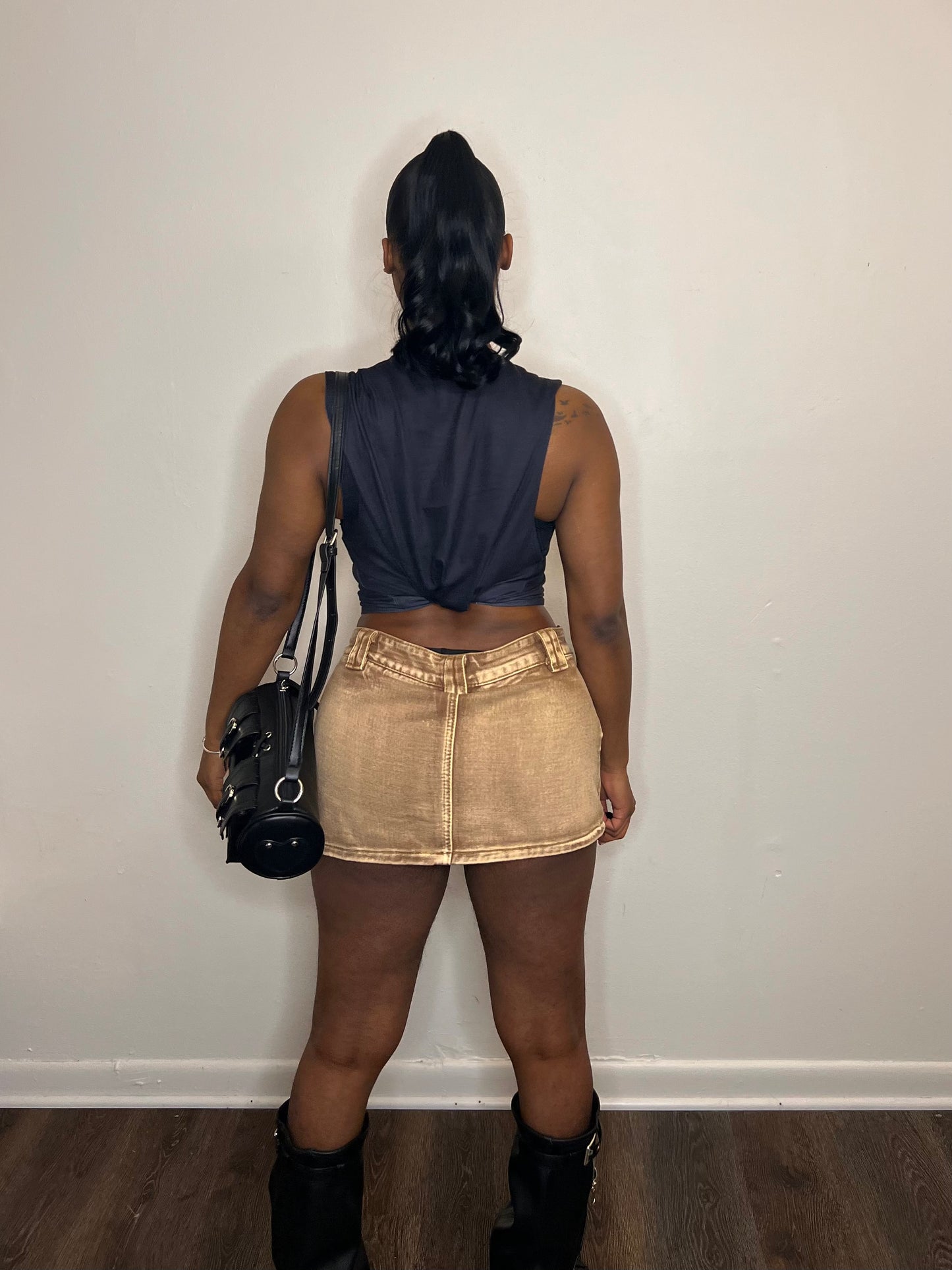 Rockstar Mini Skirt “Brown”