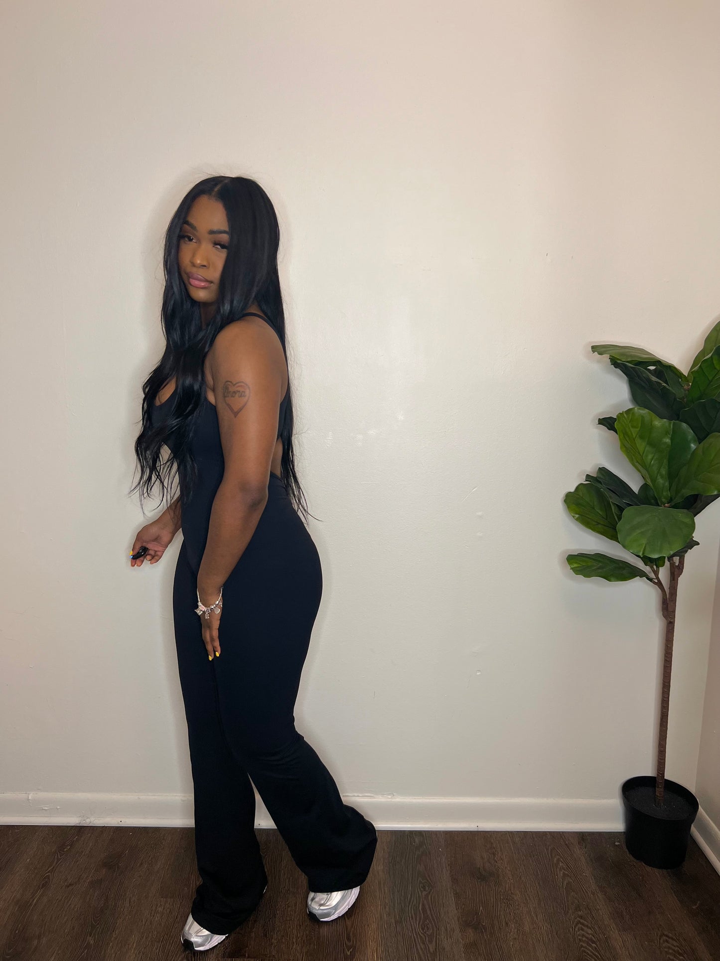 Make it Flare Yoga Jumpsuit “Black”