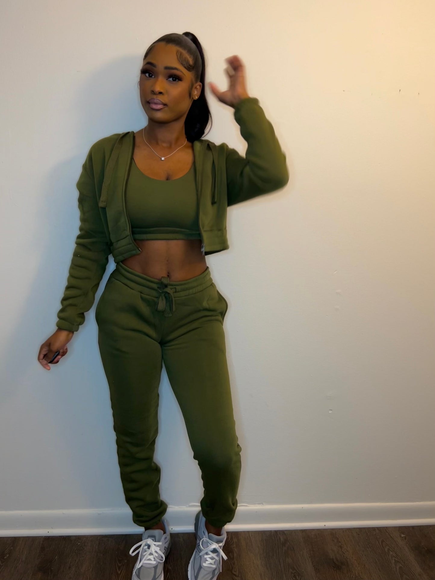 Olive Green Jogging Set