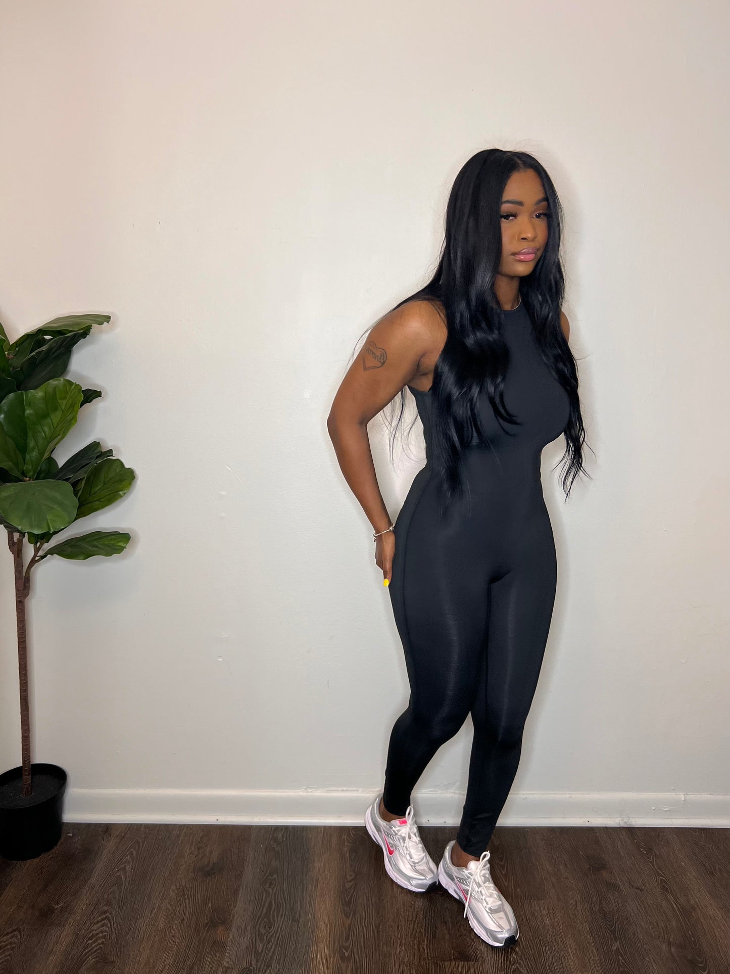 Skin Tight Jumpsuit “Black”