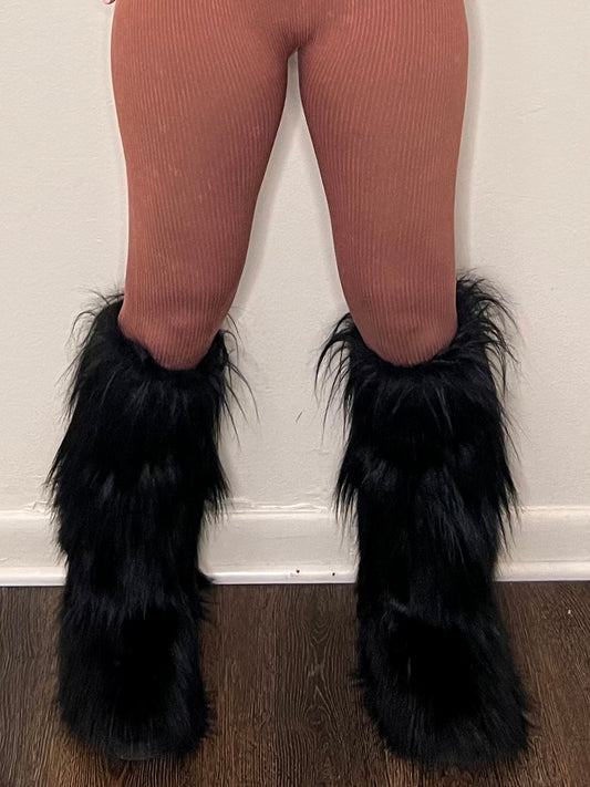 Furry Boots “w/o leg warmers”