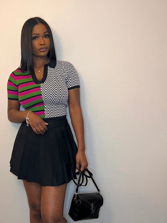 Pin Striped Polo Shirt
