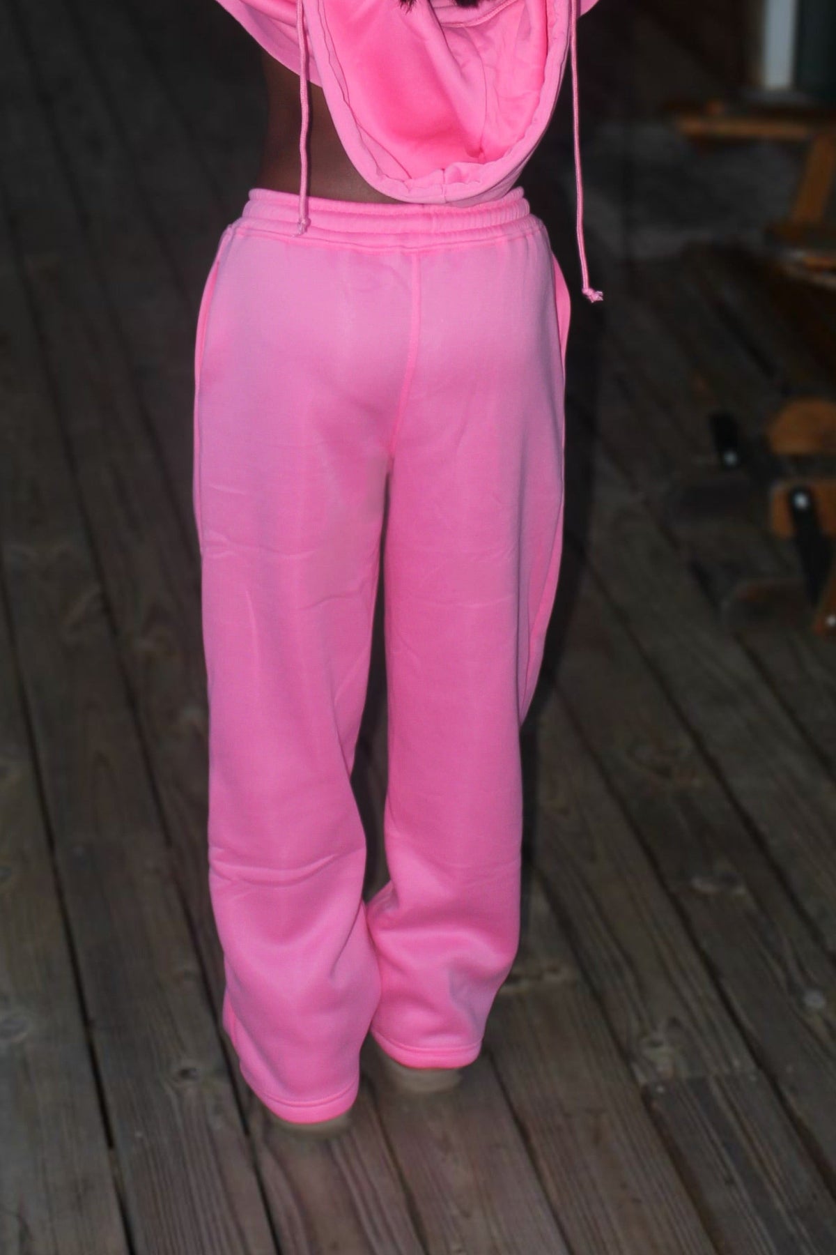 Dope Girl - Comfort - Sweatpants - Oversized Hoodie - Hot Pink