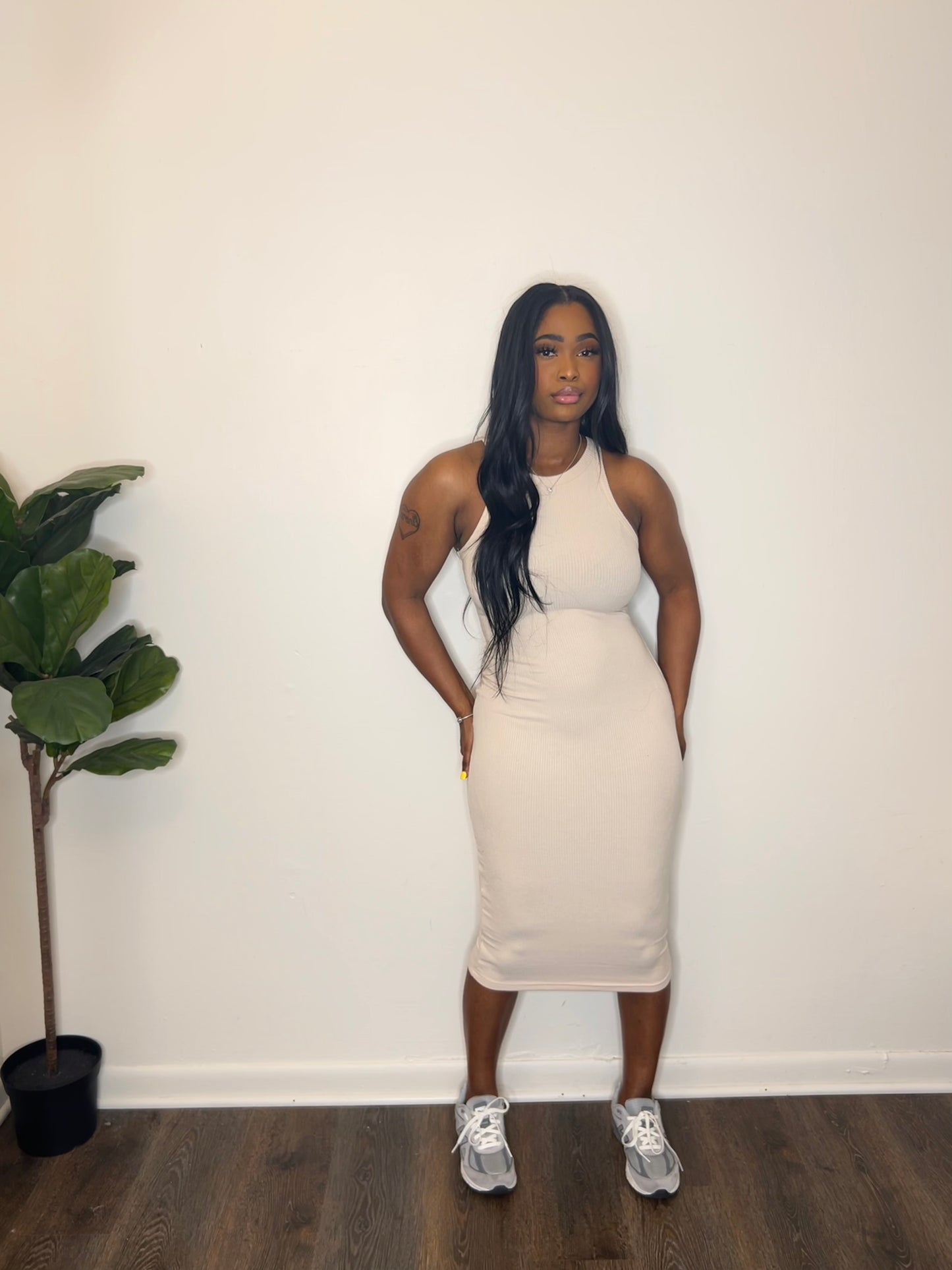 7 Days a Week Dress “Cream”
