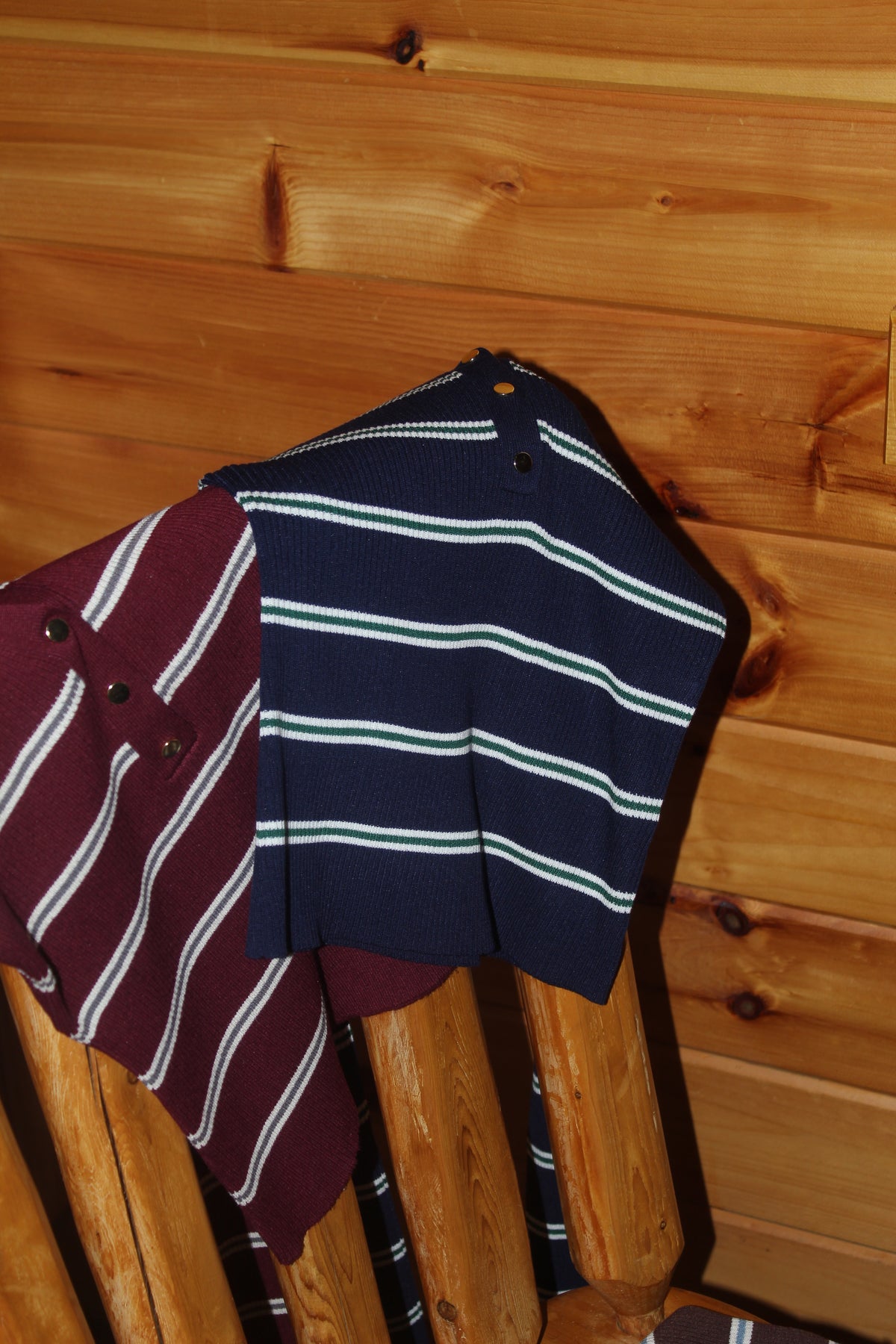 Hilary bel-Air - Navy Stripped Polo