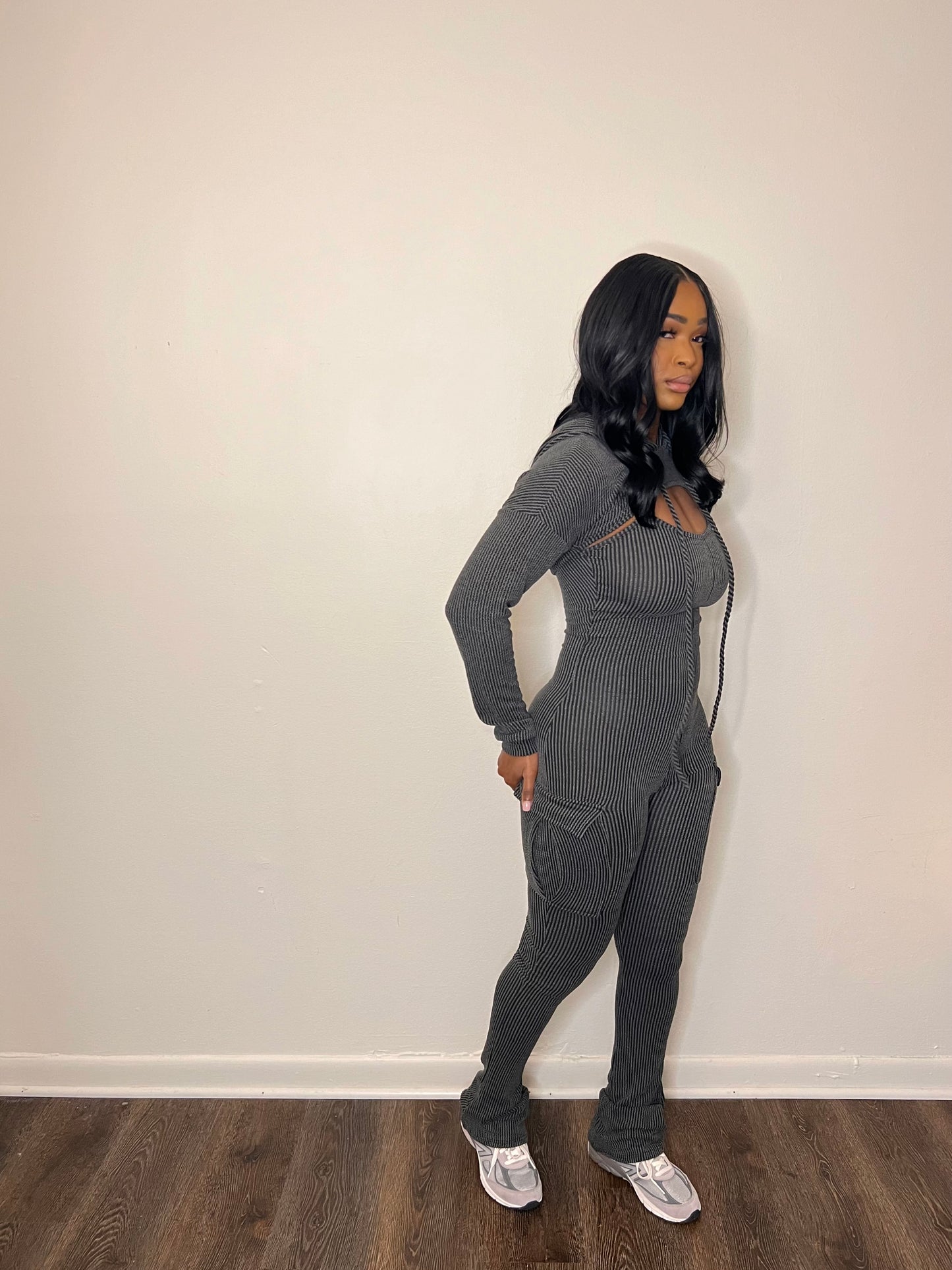 Charcoal Gray Jumpsuit