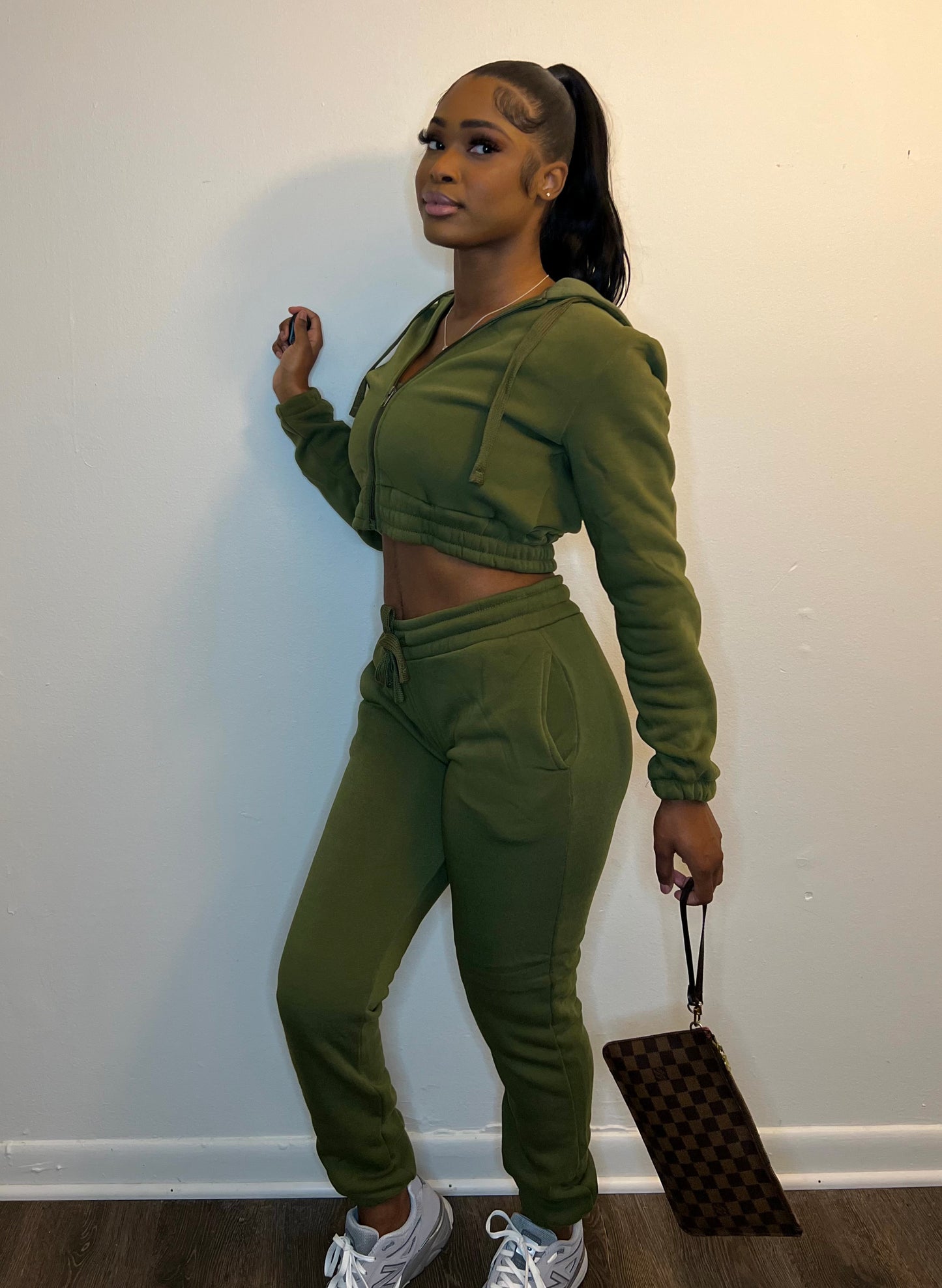Olive Green Jogging Set