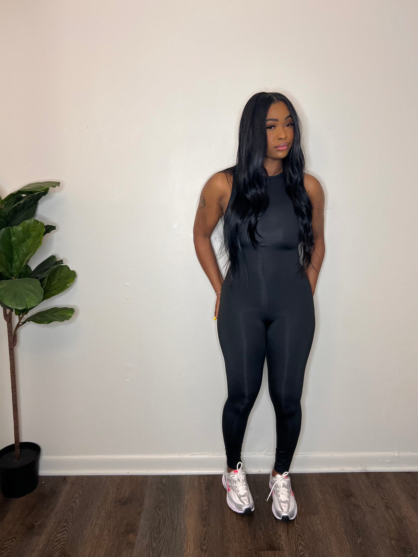 Skin Tight Jumpsuit “Black”