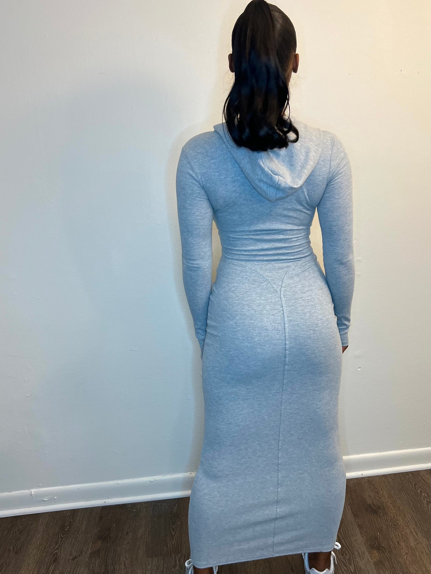 Snatched Zip Up Dress