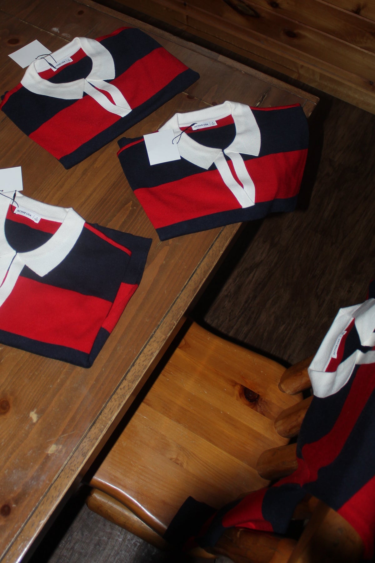 Elm Street - knit Polo - Stripped - Navy - Red