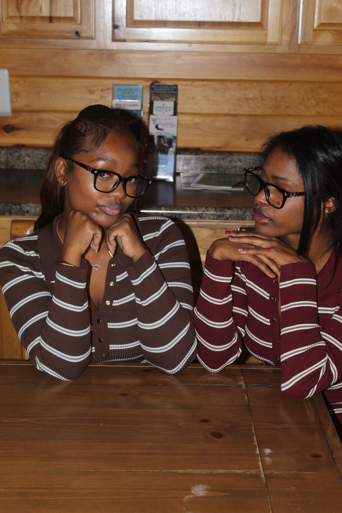 Hilary bel-Air - Chocolate Polo - Long Sleeved - Stripped - Top