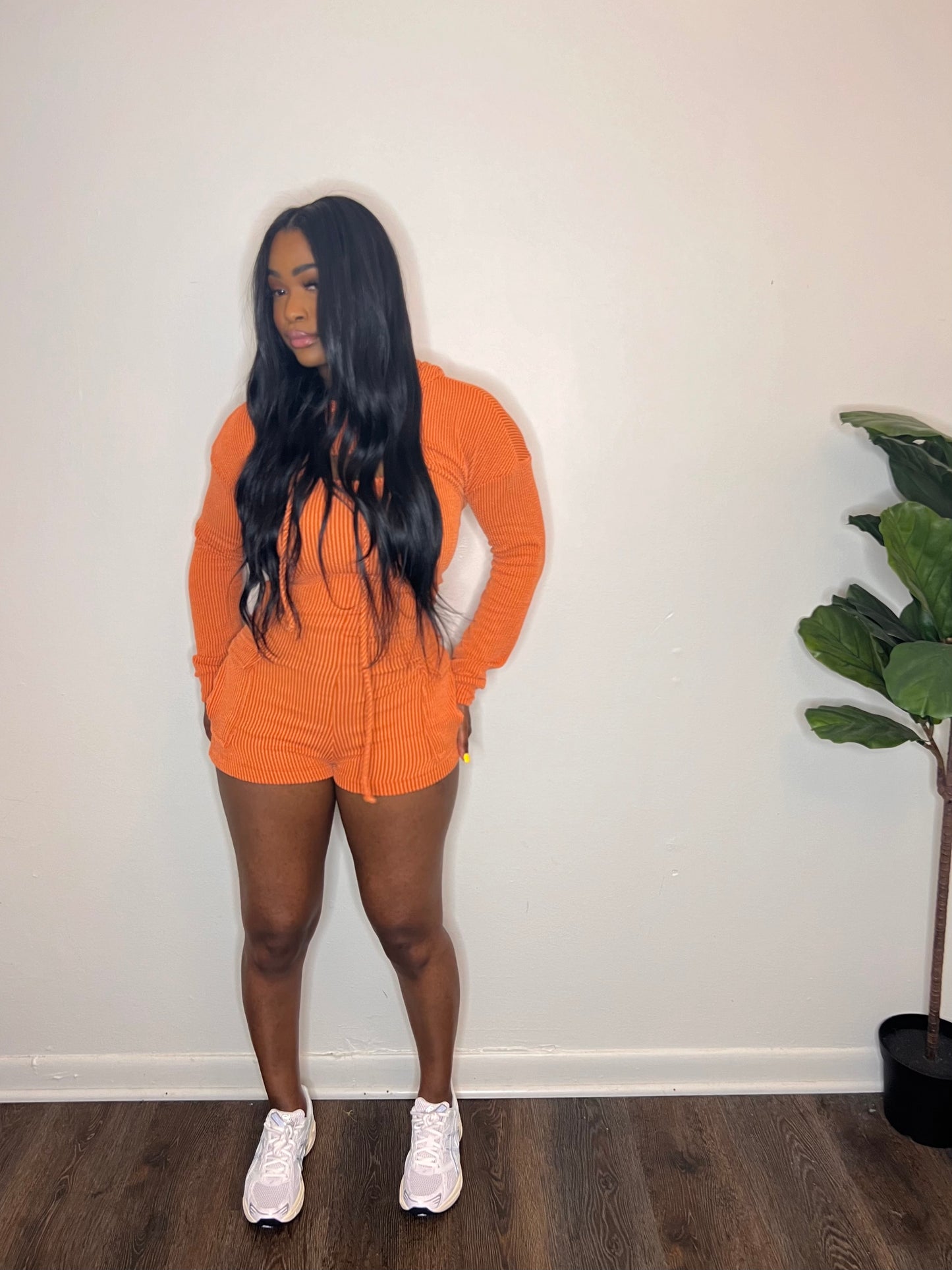 Cargo Romper “Orange”