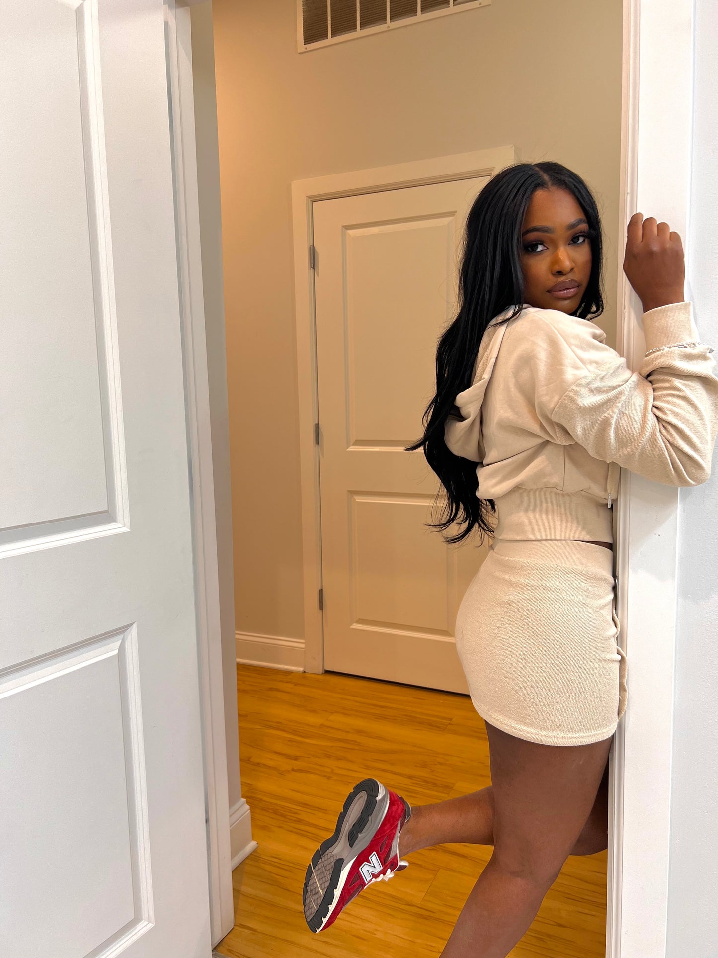 The Weekend| Hoodie Skirt Set