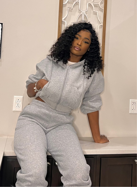 Cute & Cozy | Jogger Set “Gray”