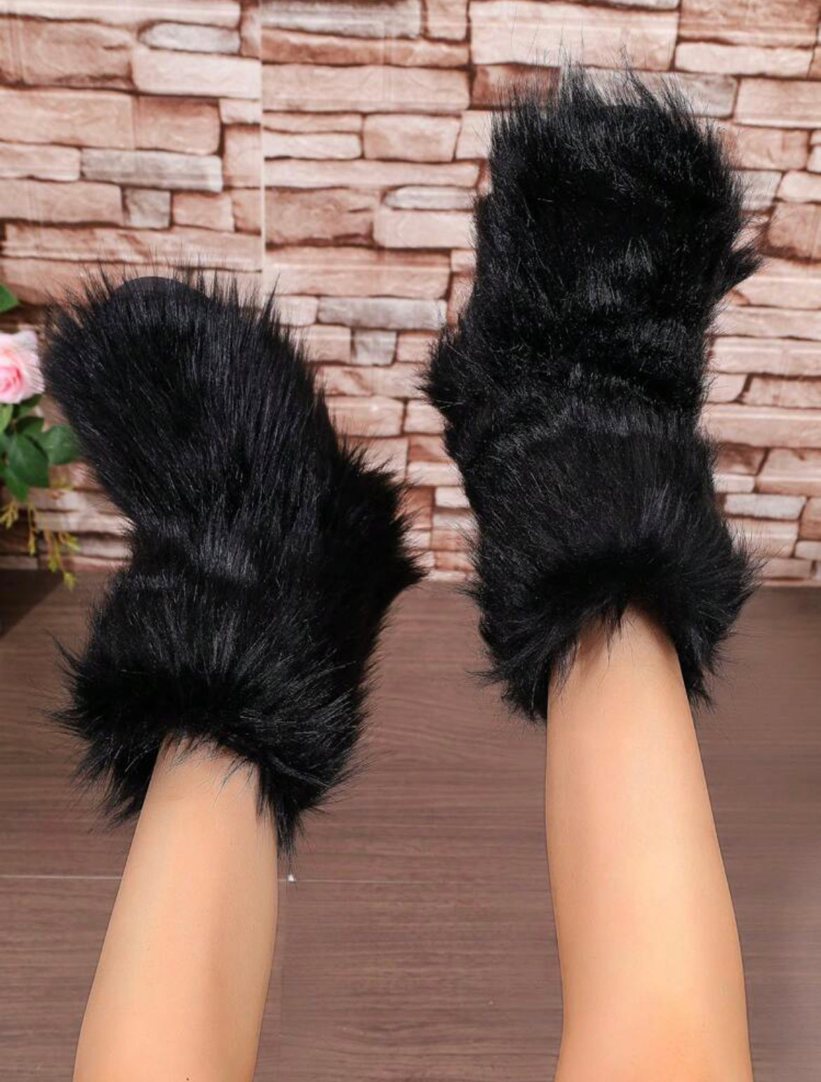 Furry Boots “w/o leg warmers”