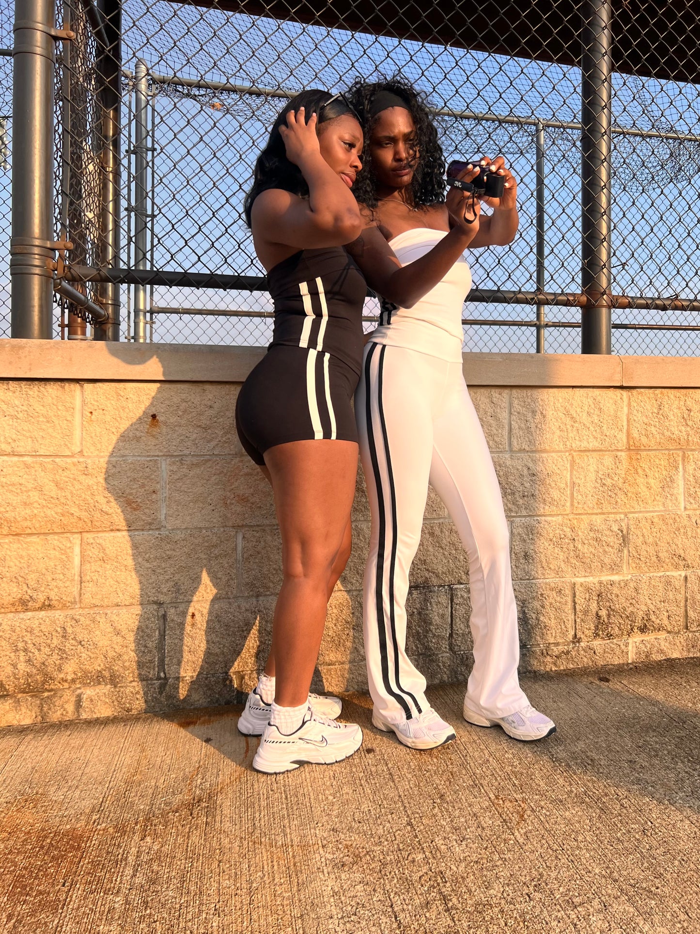 Striked Out | White Pants Set