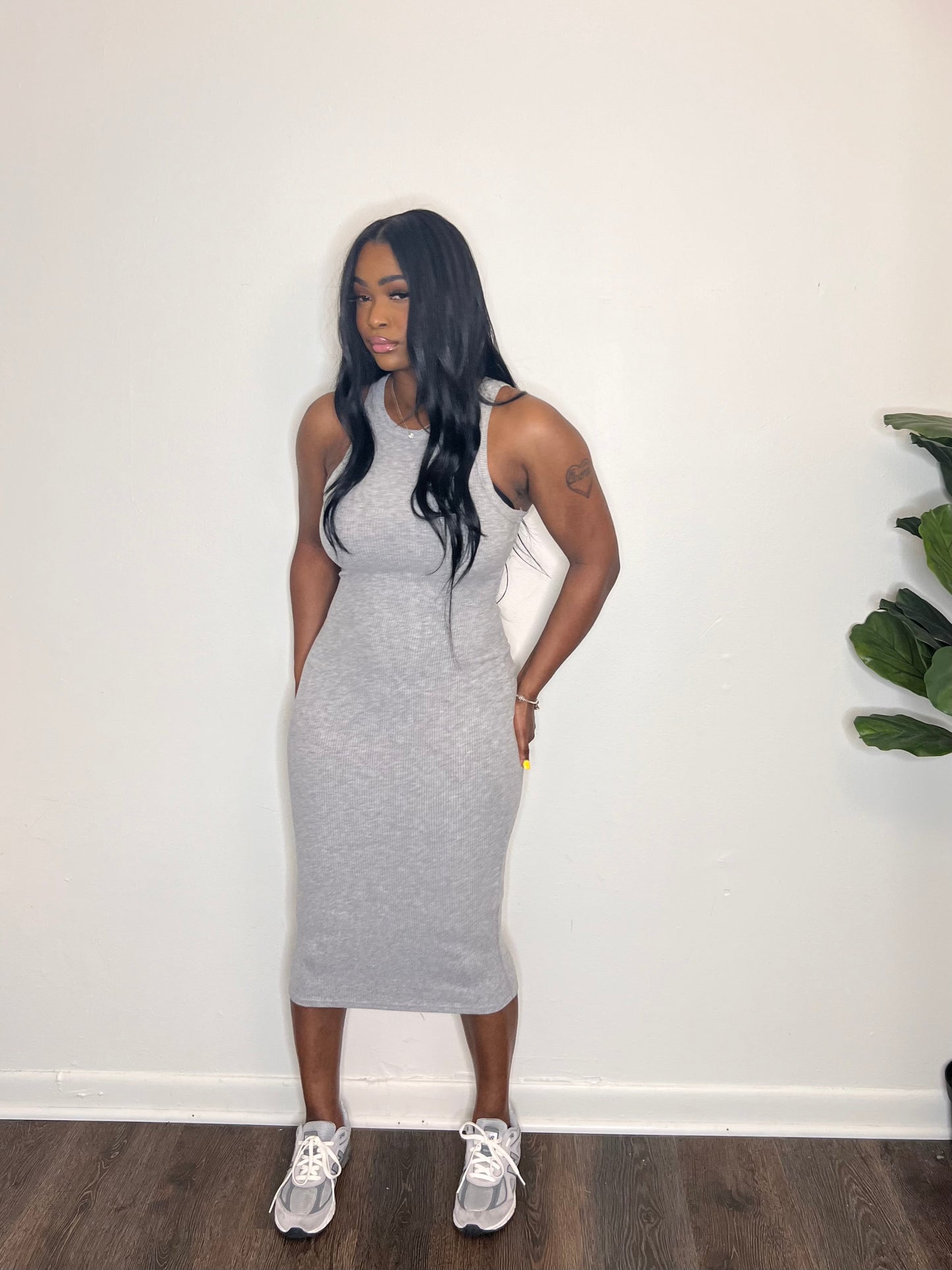 7 Days a Week Dress “Gray”