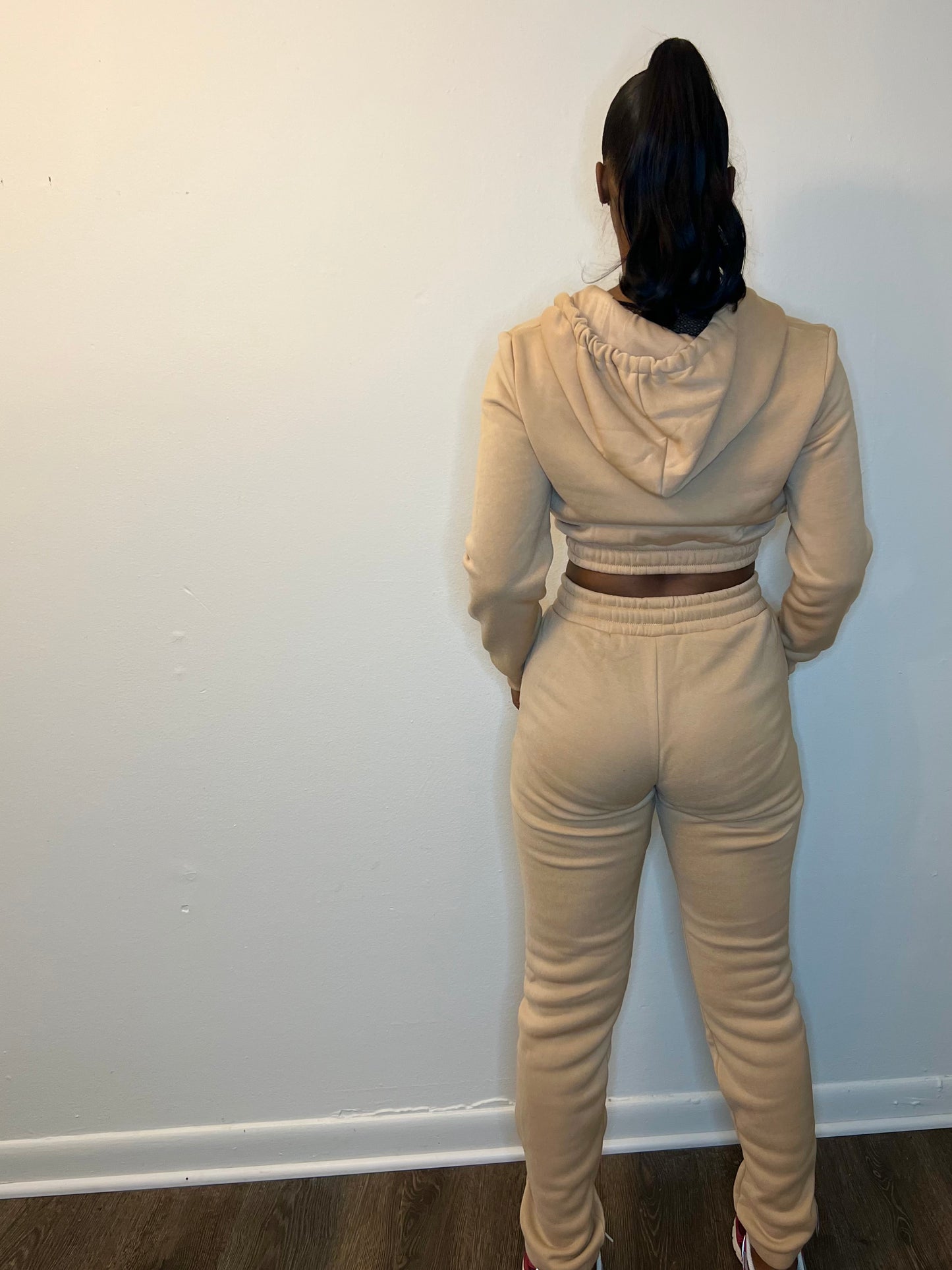 Cropped Hoodie Jogging Set