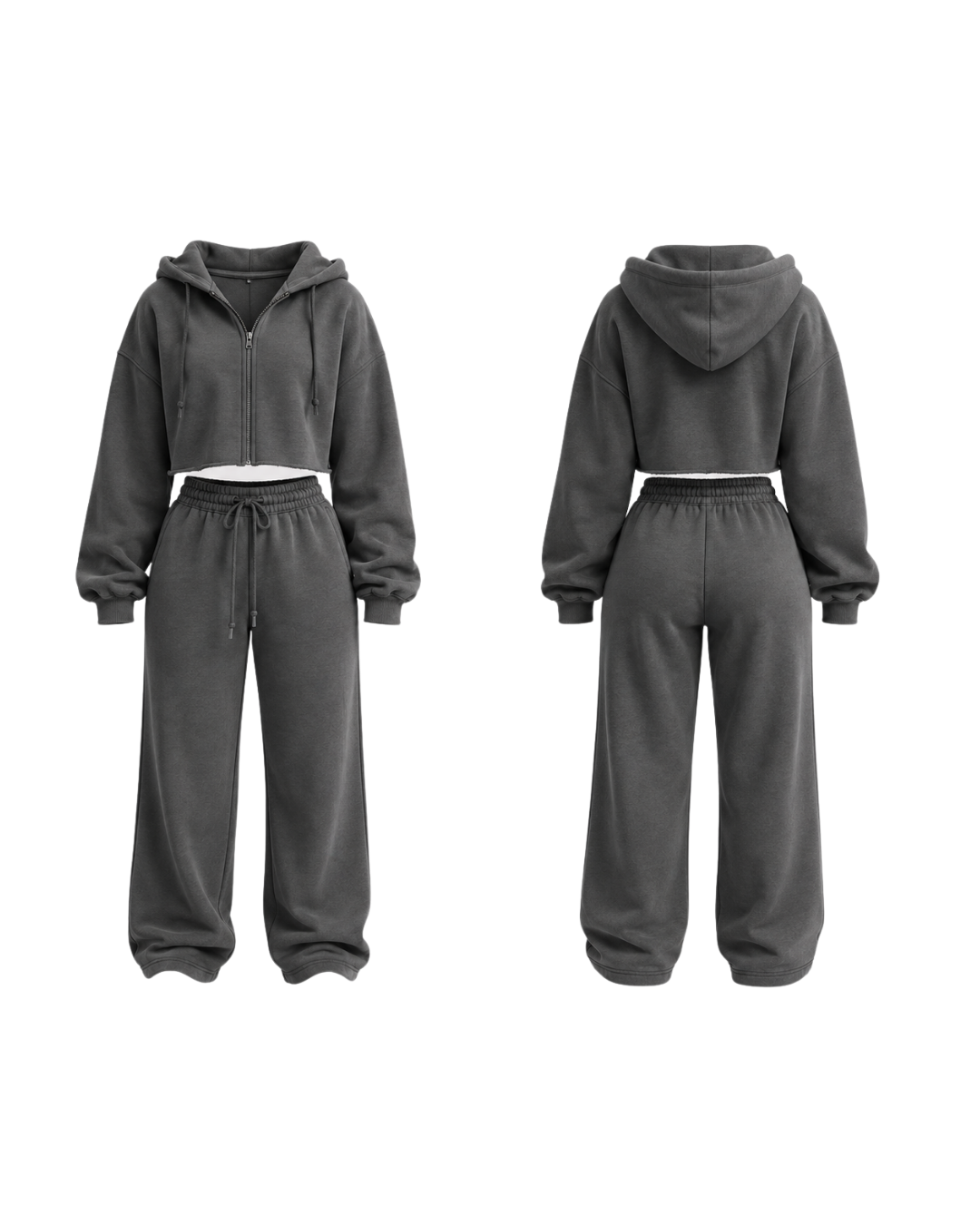 Dope Girl - Sweatpants - Oversized Hoodie - Dark Gray