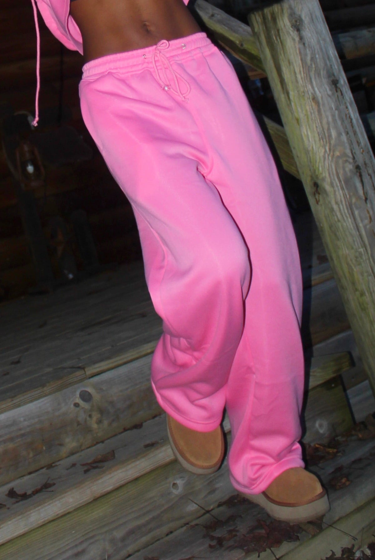 Dope Girl - Comfort - Sweatpants - Oversized Hoodie - Hot Pink