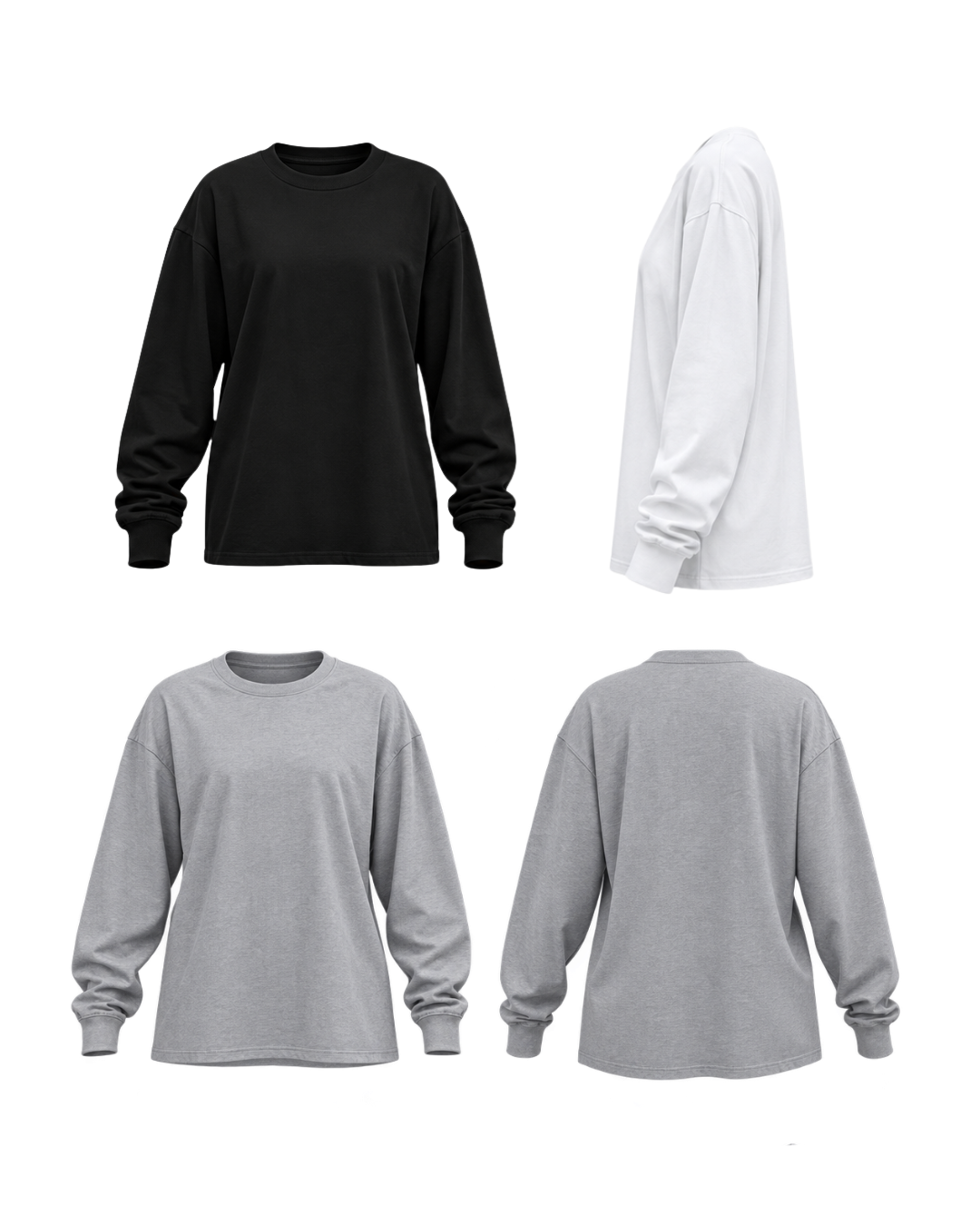 His - Oversized - T - 3 Pack