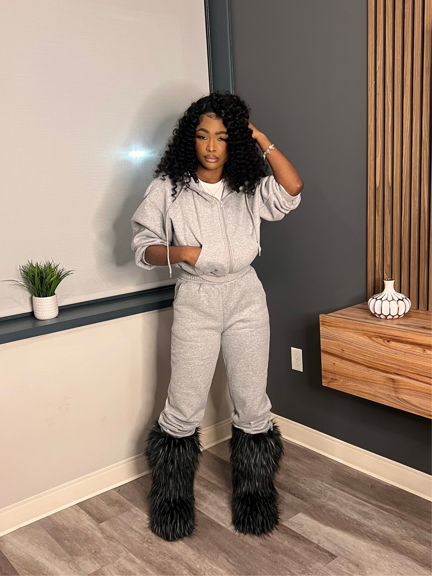 Cute & Cozy | Jogger Set “Gray”