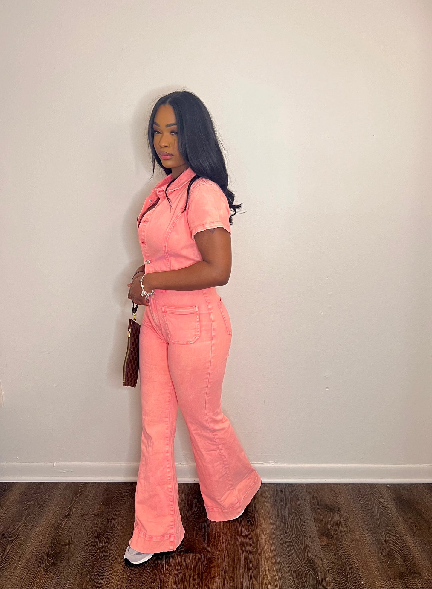 Ring A Bell Jumpsuit “Pink”