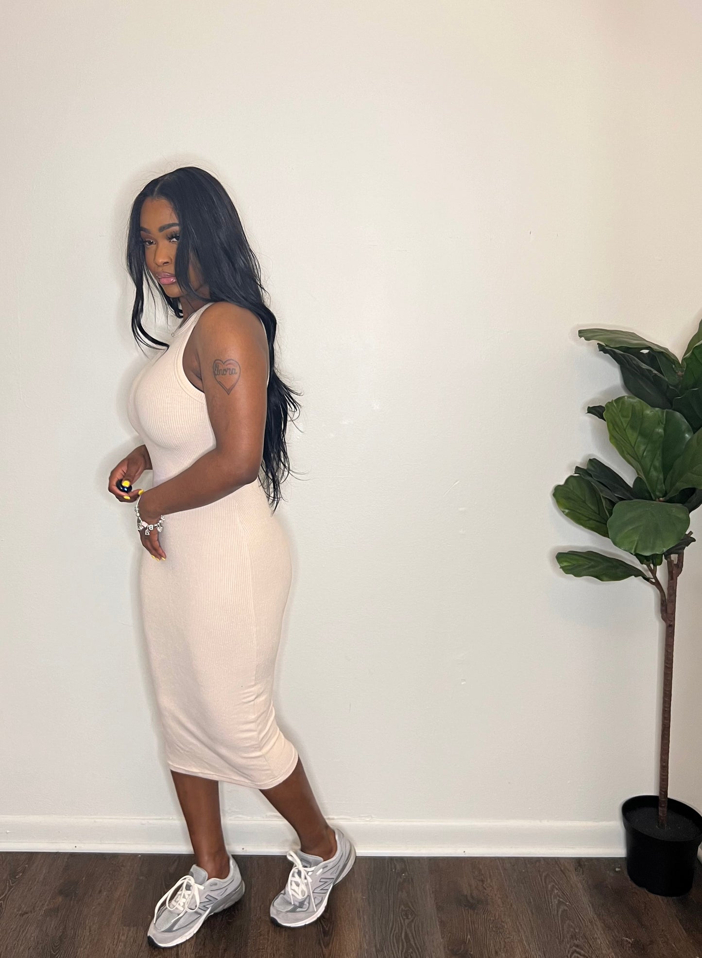 7 Days a Week Dress “Cream”