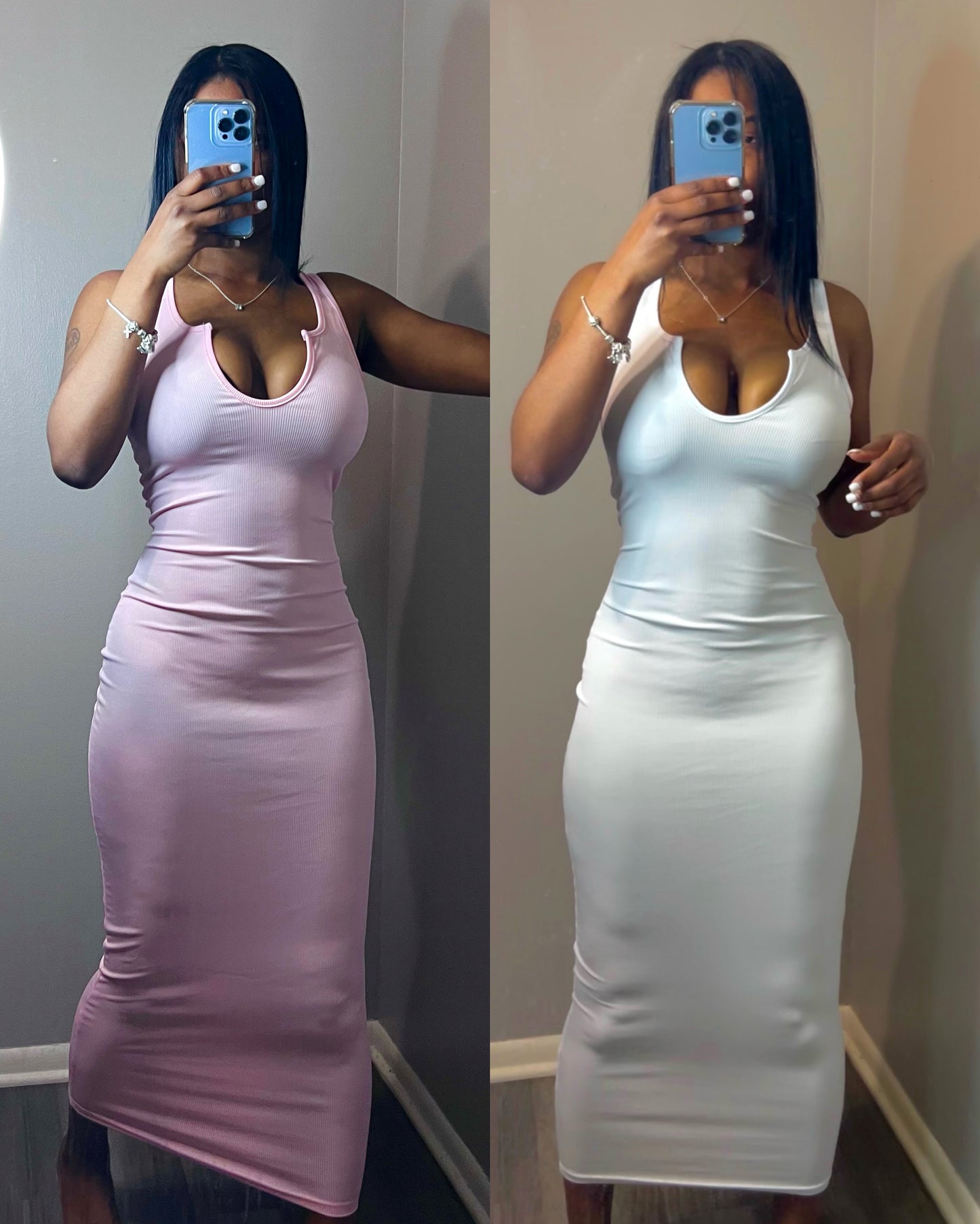 Tight Fitted Midi Dress